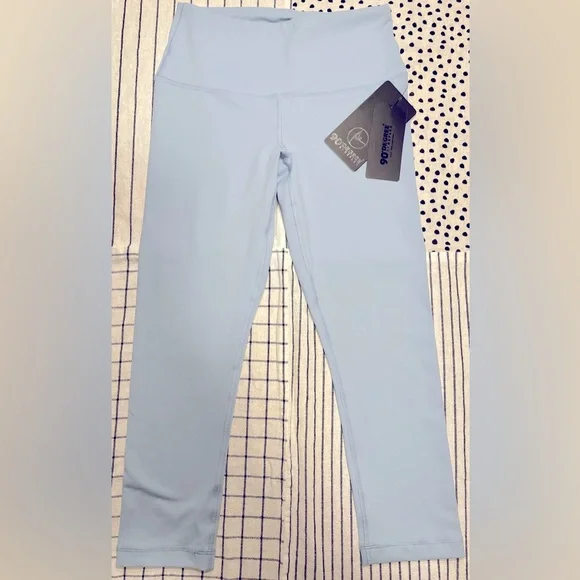 90 Degree by Reflex Lux Collection Capri Leggings Shadow Blue Size Small NWT - Picture 1 of 5